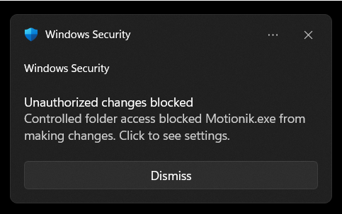 Windows Security Alert